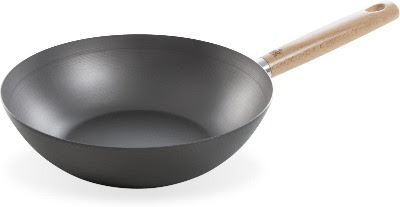 BK Chinese wok met steel van hout BK Chinese wok met steel van hout