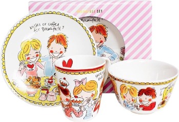 Blond Amsterdam servies set 1 persoon
