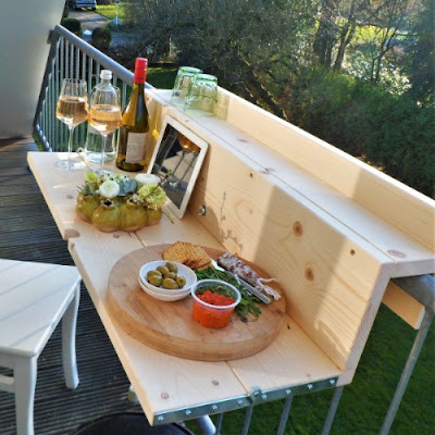 Balkontafel hout Goud Met Hout Balkontafel hout Goud Met Hout