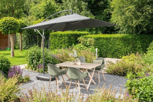 Vierkante zweefparasol Garden Impressions