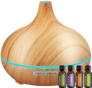O'dor aroma diffuser met flesjes geurolie O'dor geur diffuser met flesjes geurolie