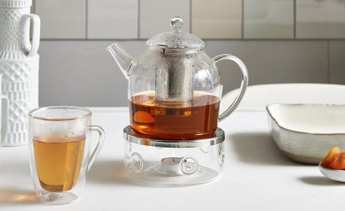 Bredemeijer geïsoleerde theepot dubbelwandig glas Bredemeijer geïsoleerde theepot dubbelwandig glas