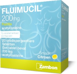 Fluimucil tegen keelpijn