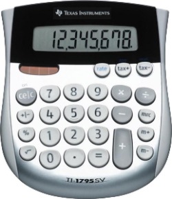 Mini bureaurekenmachine zonder telstrook Texas Instruments