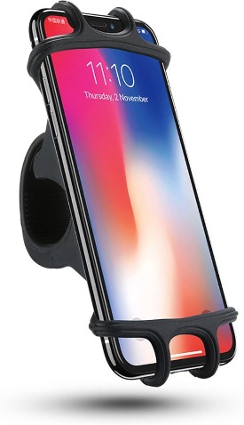 Mobigear telefoonhouder fiets siliconen Mobigear telefoonhouder fiets siliconen