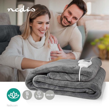 Nedis warmtedeken elektrisch 2 personen