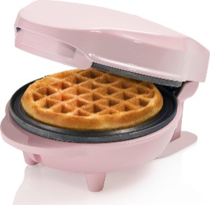 Bestron wafelijzer voor 1 ronde wafel (10 cm)
