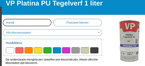 VP tegelverf kleur