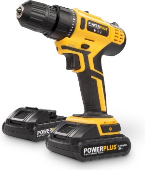 Powerplus accuboormachine met 2 accu's
