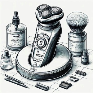scheerapparaat met oplaadstation