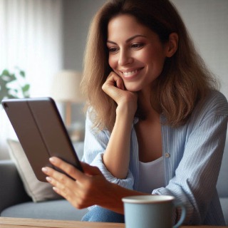 films kijken op een tablet