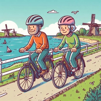 Veilige fietshelm