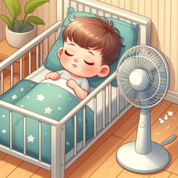 Ventilator voor op de kinderkamer of babykamer