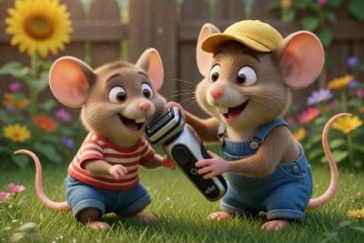 Scheren met een Braun 9 scheerapparaat