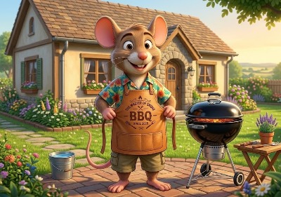 Beste barbecueschort leer / leren keukenschort heren