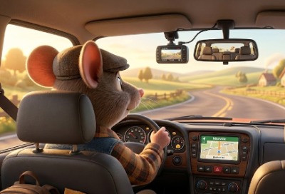 een dashcam in de auto