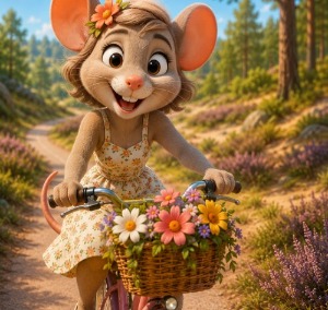 fietsmandje aan het stuur
