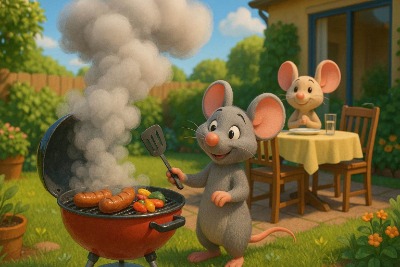 Houtskool barbecue
