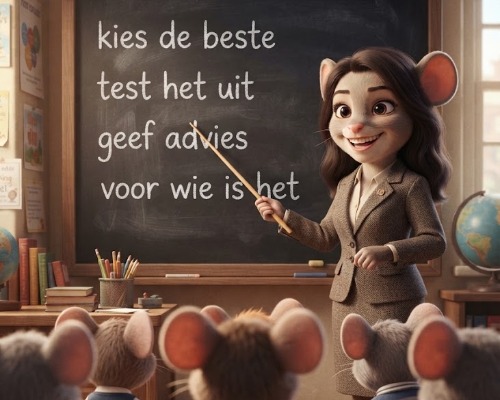 kimberly Muis (AI gegenereerde karikatuur cartoon)