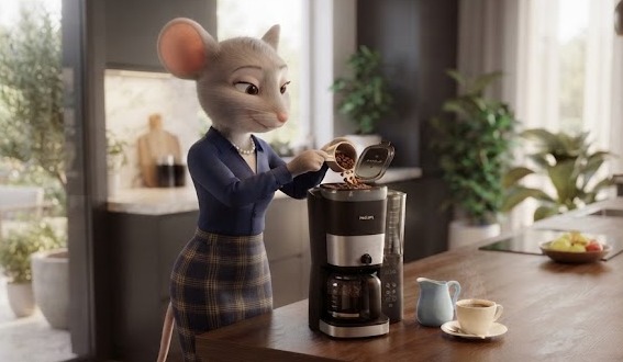 Filter-koffiezetapparaat met bonen maler