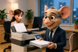 Laserprinter op kantoor