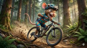 Fietsen op een mountainbike