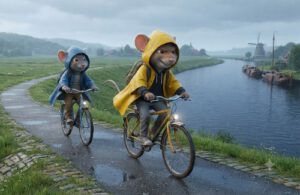 regencape fiets