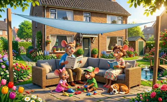 schaduwdoek tuin of terras