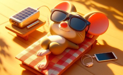 Telefoon opladen met een solar powerbank