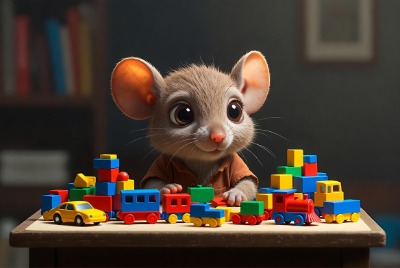 kind speelt met speelgoed