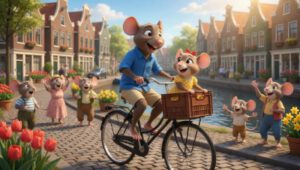 Fietsen op een transportfiets