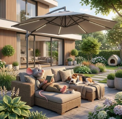 Beste zwevende parasol (zweefparasol)
